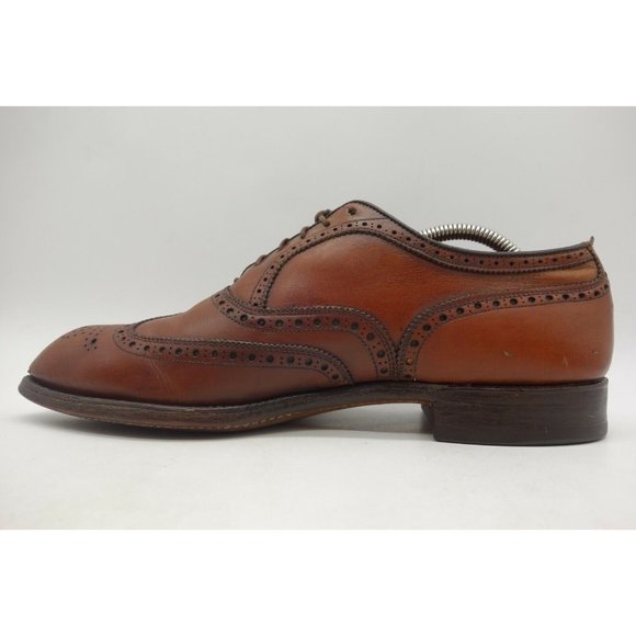 Foot Joy FJ Brown Leather Wingtip Lace Up Oxfords Shoes Men\'s 10 D main image 5
